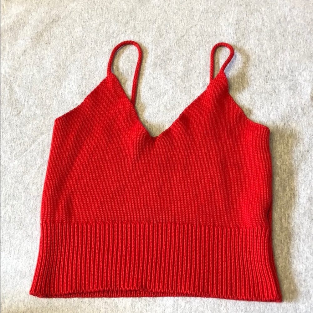 Red brandy tank top